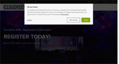 Desktop Screenshot of cloudfest.com