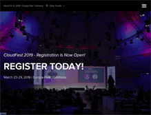 Tablet Screenshot of cloudfest.com